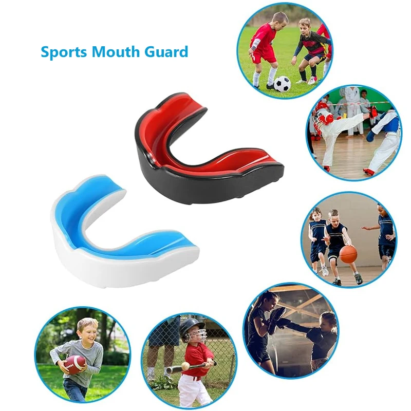 Custom EVA Football Boxing Mouthguard Sports Basketball Teeth MMA Gum Shield Gumshield Mouth Guard For Grinding Teeth