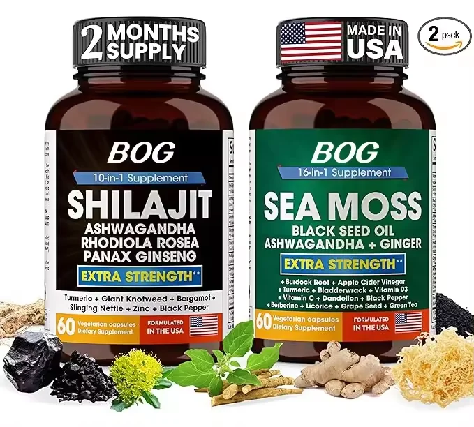 OEM/ODM Himalayan Ashwagandha Масло черного мха в капсулах смешанные