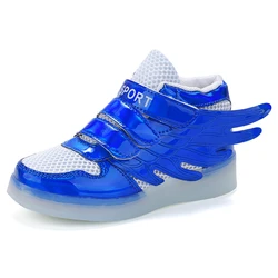 competitive price high quality rechargeable kids led basketball shoes With wings sepatu basket dipimpin anak-anak