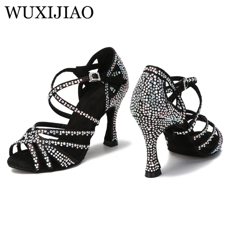 Open Toe High Heels Professional dance Sandal Elegant Girls Classic Latin Dance Shoes