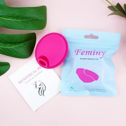 Wholesale 100% Medical Grade Silicone Reusable Menstrual Cup disc Menstrual Disc