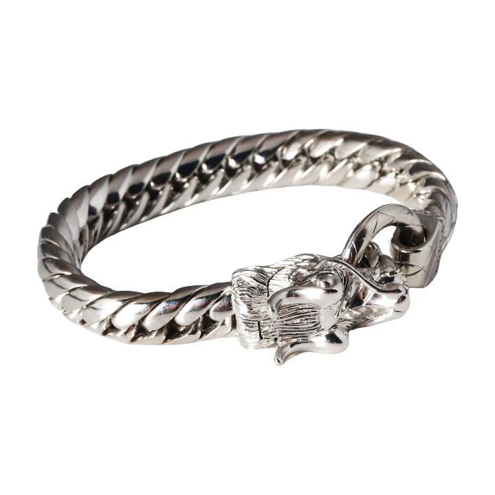 Customization Jewlery Pt950 Platinum Dragon Bracelet Men 10mm Miami Silver VVS Moissanite Cuban Link Chain Bracelets and Bangles