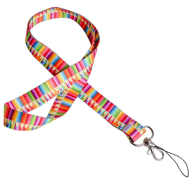 Factory Price Custom Logo Print Neck Phone Key chain ID Card Badge Holder Pouch Polyester Brand Lanyard