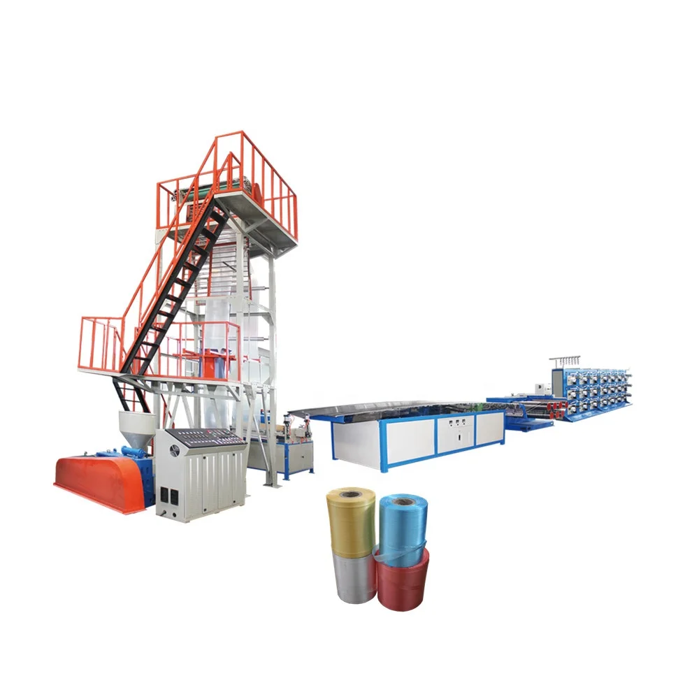 Manufacturer of PP PE Polypropylene raffia splitfilm fiber baler twine extrusion line to make agriculture plant binding twine