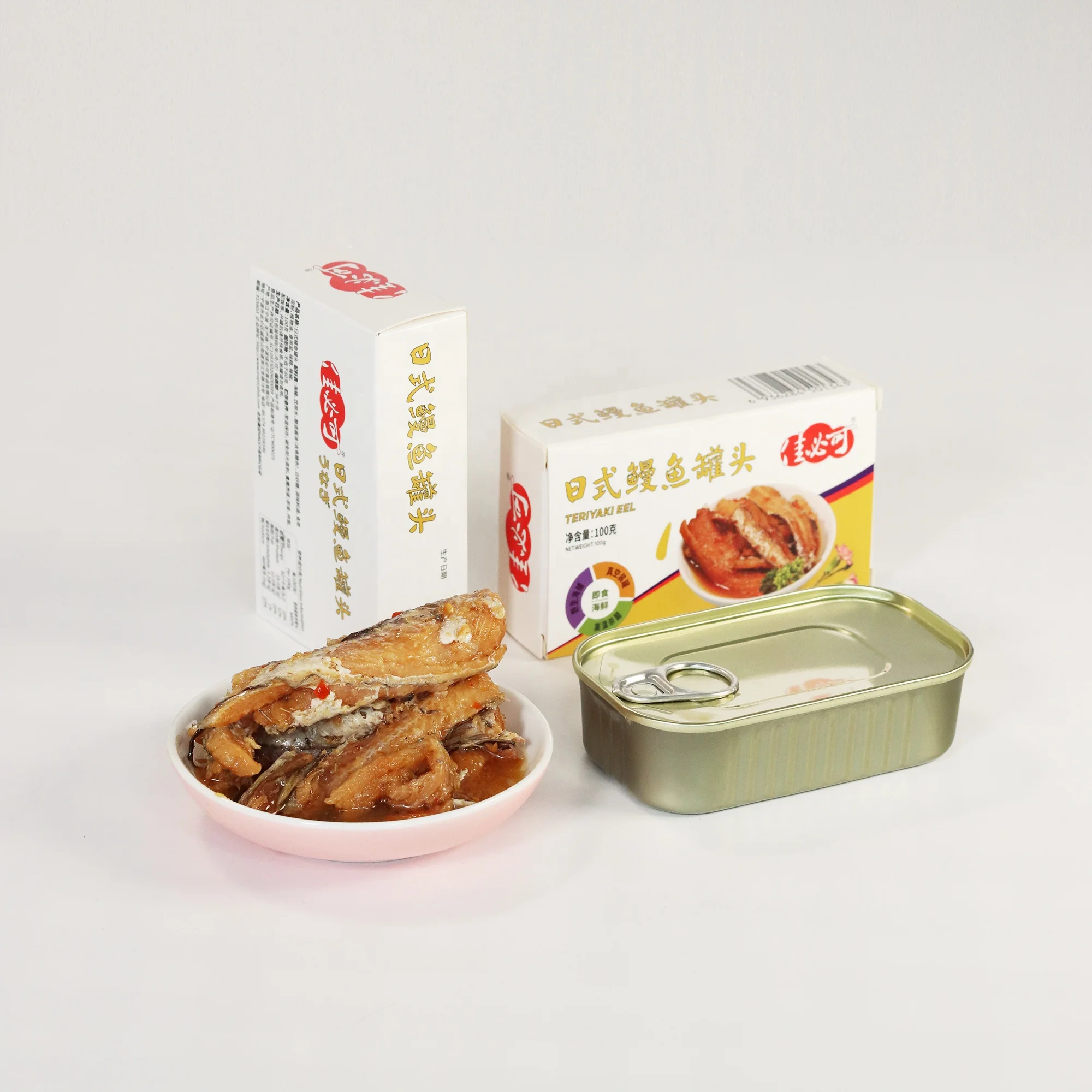 Verified Portable Original Flavor Canned Braised Eel 100g for Travel and Home