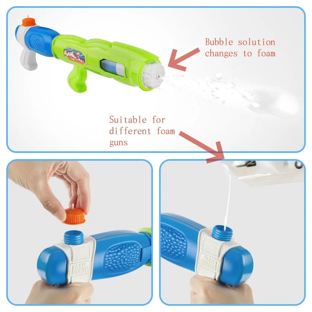 Wholesale Creative High Concentrate Liquid Bubble Solution For All Bubble Water Foam Guns Outdoor Plastic Toy For Boys And Girls