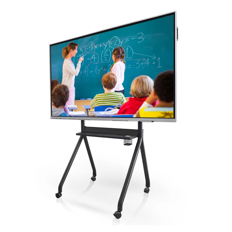 65 75 Inch Interactive Touch Screen Led Flat Panel White Board Kid Office China Whiteboard digital smart board for classroom