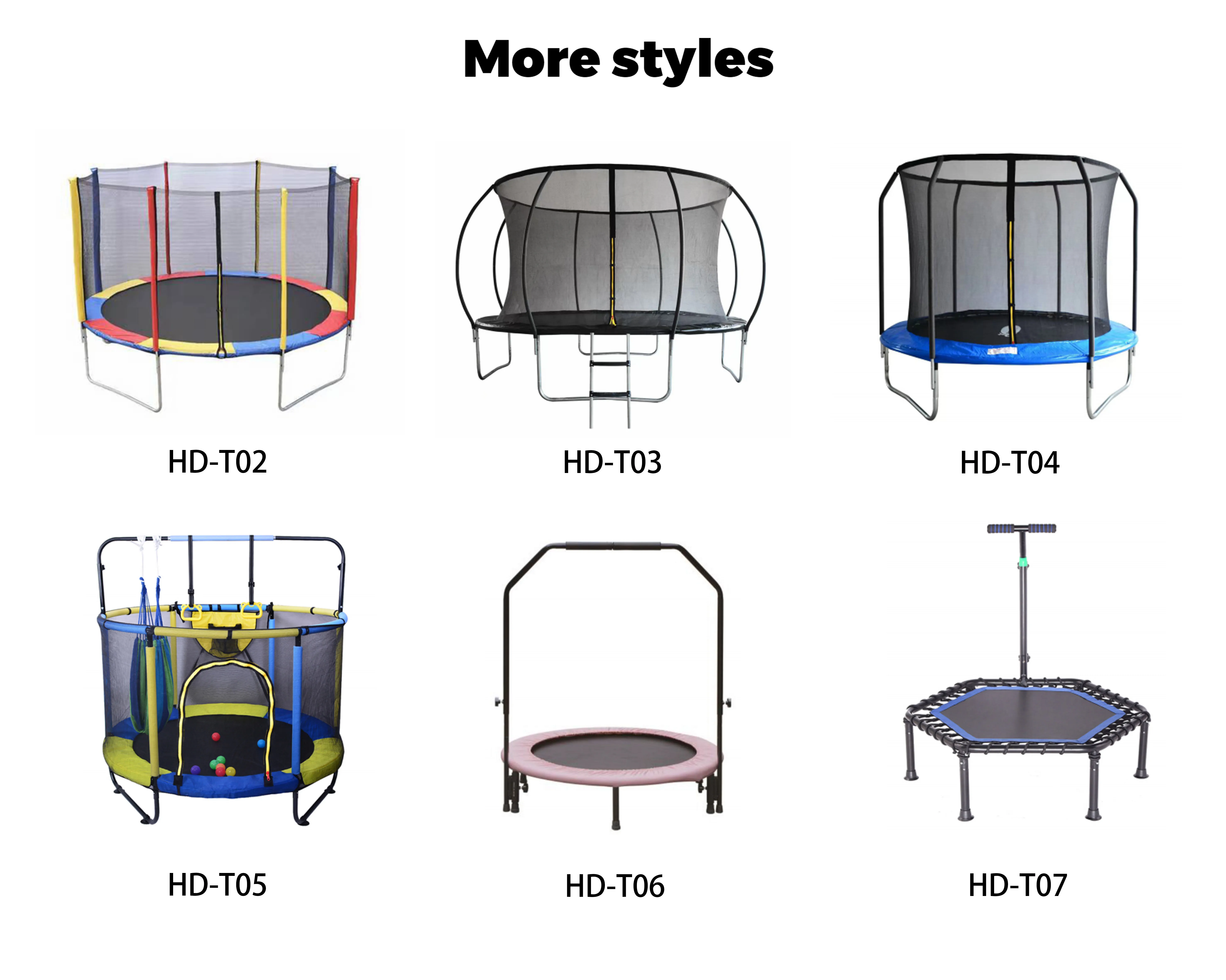 Durable Plastic round Jumping Platform Fitness Trampoline Safety Net Customizable Size Inflatable Trampoline