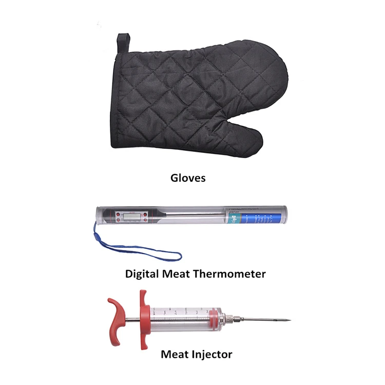 Открытый Кемпинг Многофункциональный 25 шт аксессуары для барбекю из нержавеющей стали гриль набор инструментов в тканым чехлом, изготавливаемый по заказу клиента в качестве памятного подарка