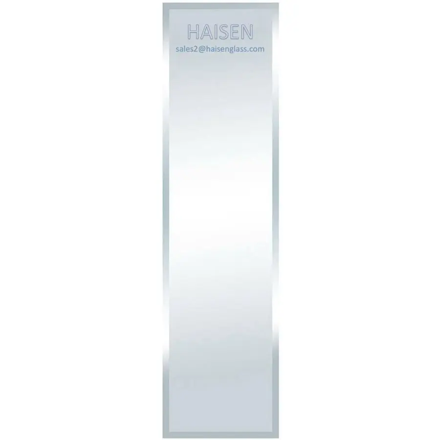 Customized bevel clear float glass mirror beveled glass pieces