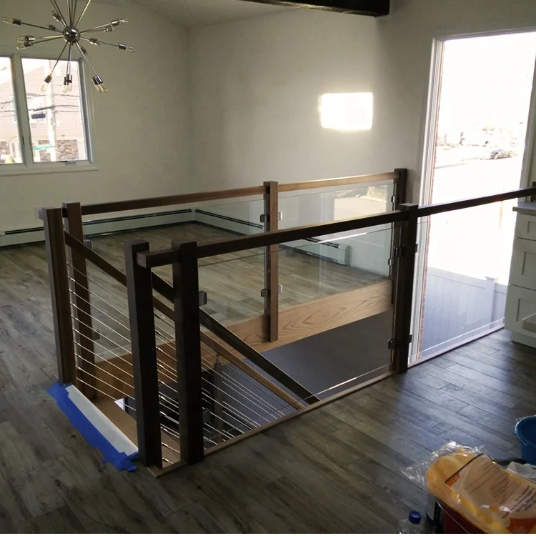 Contemporary Prefabricated Slide Step Walnut Scale Collier Metal Stair L Shaped Stair Straight Staircase Designed For Wood Stair