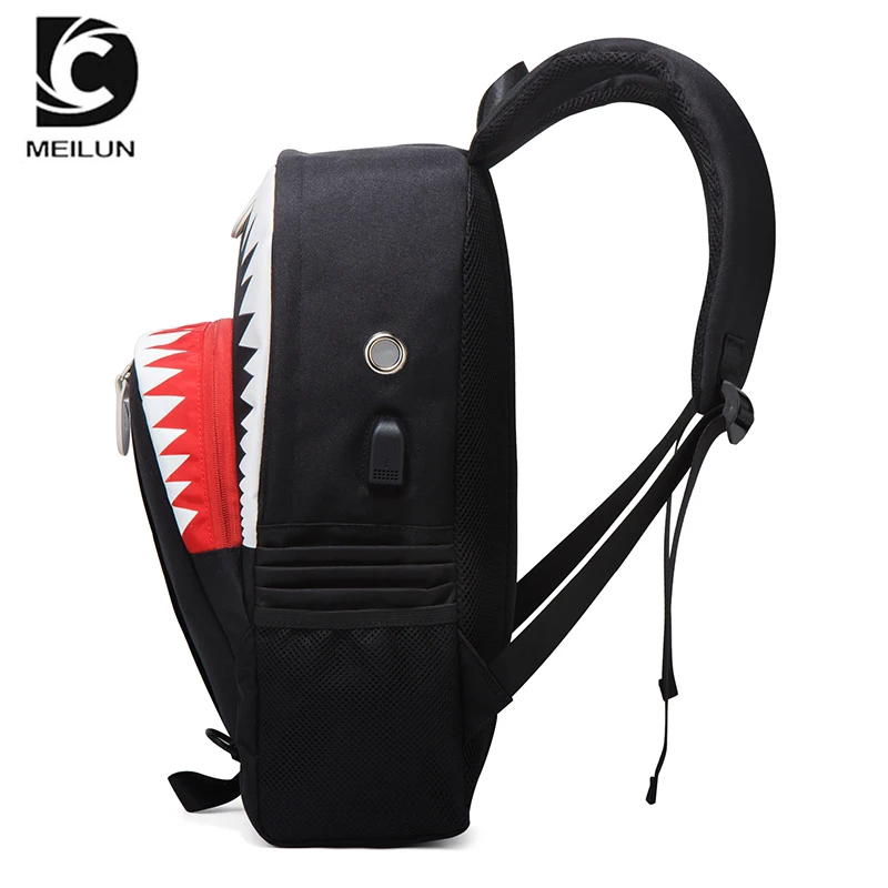 
High Quality Nylon Waterproof School Backpacks luminous Backpack Bag for men 