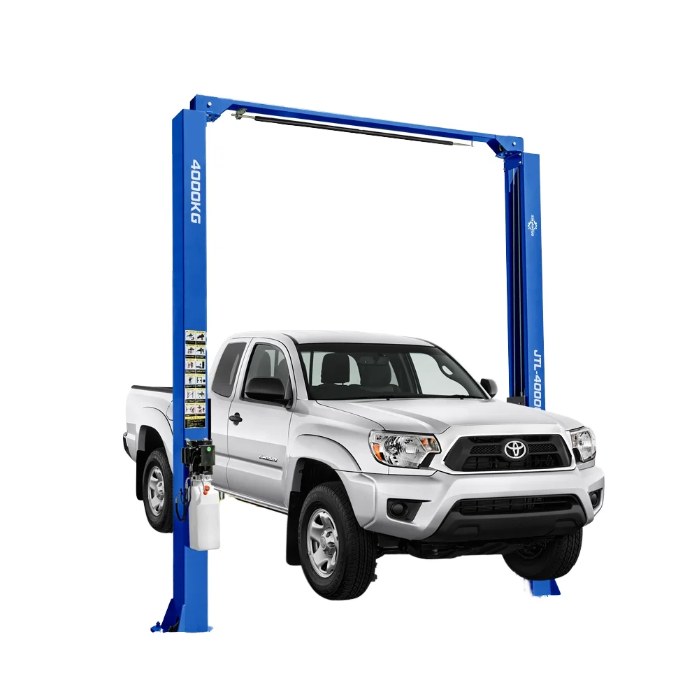 Car Lift Clear Floor Manual Release Single Side Hydraulic Scissor Design 4000kg Lifting