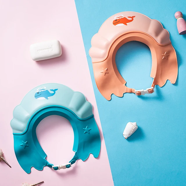 PP Lovely Adjustable Children Shower Hat Baby Ear Protection Shampoo Hat Adjustable Children