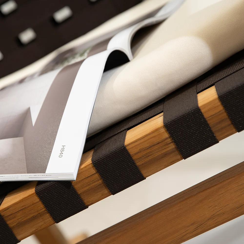 Elegant Garden Furniture Handcrafted Solid Wood Rocking Chair for Sale Perfect for Villa Courtyard