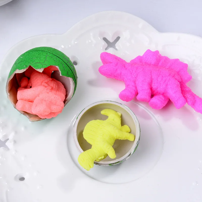 2024 Early Educational Small Dinosaur Eggs Toy Hatching Growing Dino Dragon For Children Magic Game Birthday Easter Gift