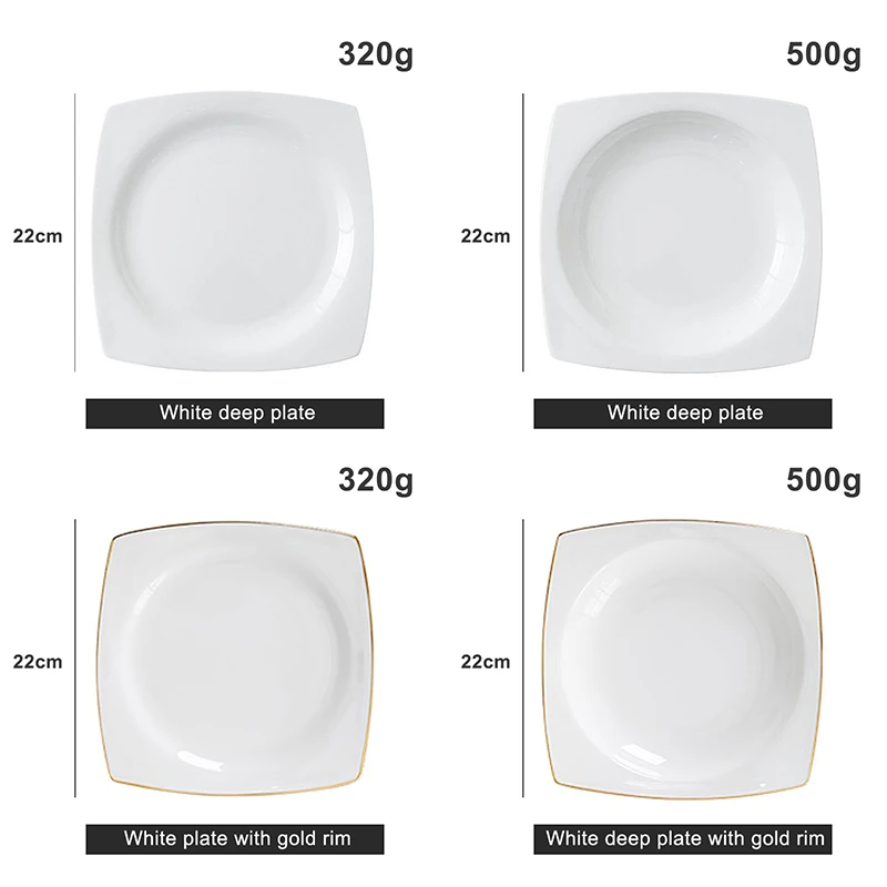 Low price customized logo/printing luxury bone china dishes and plates porcelain ceramic dinner plates dinnerware set