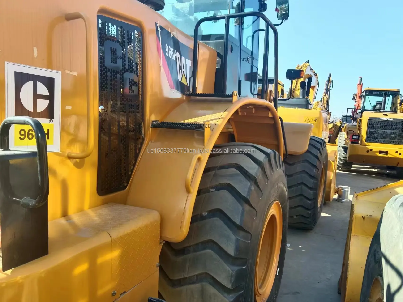 Подержанная Кошка 966 H погрузчик подержанная техника Большая гусеница кошка подержанный разумная цена Высокое качество