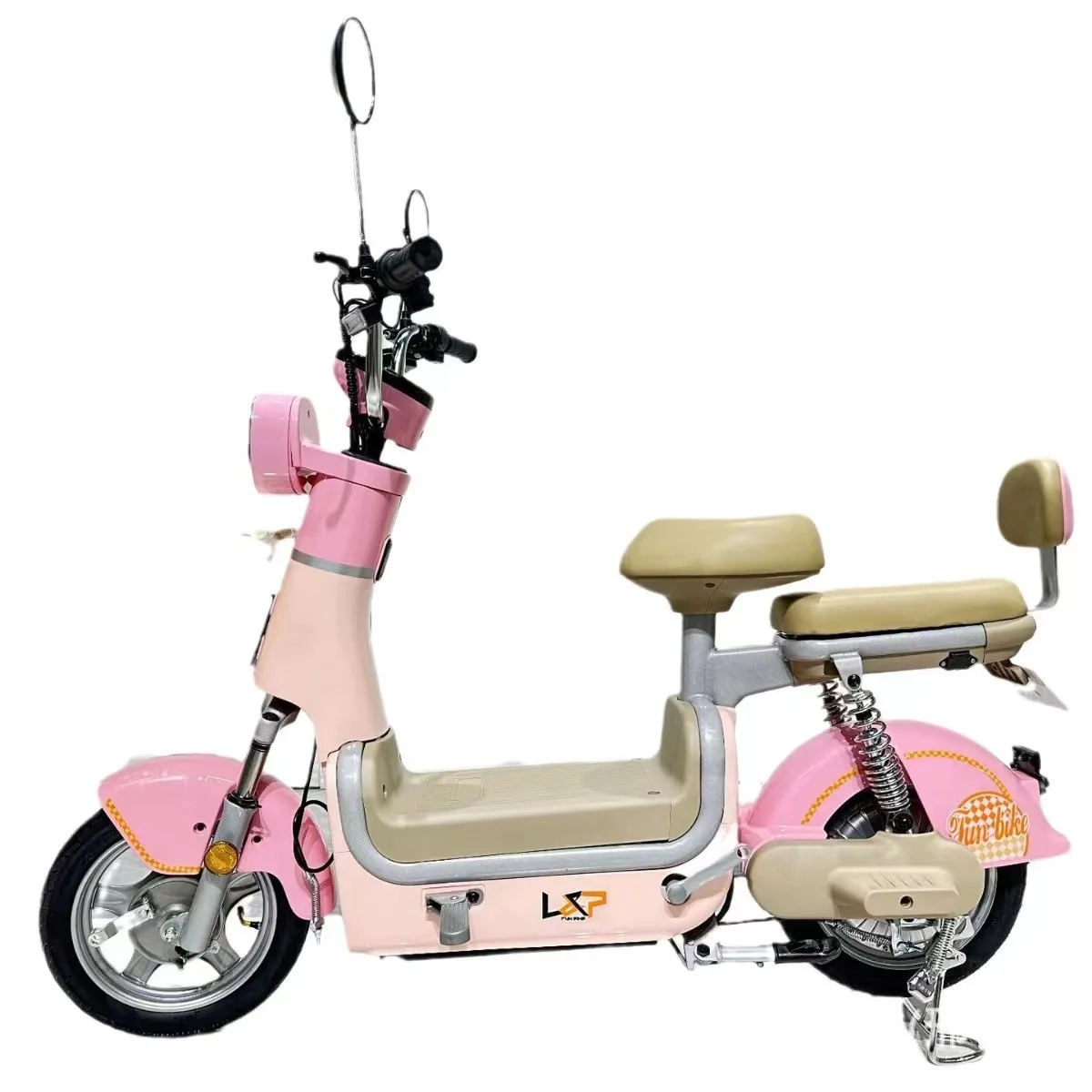 Two Wheels Bicycle 48v 350w E-bike Cheap Electric Motor Scooter Low Step Electric Bike For 2 Person 12 inch made in China