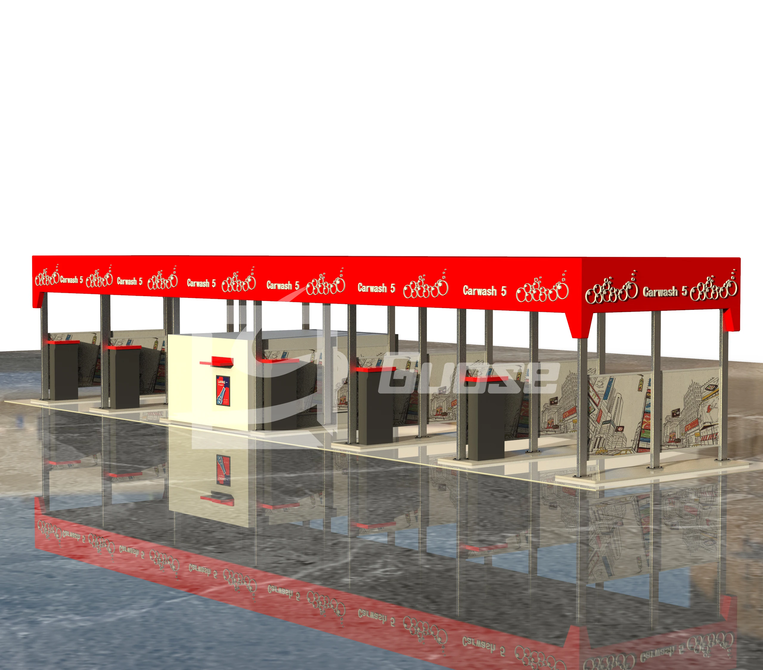 Washing Machine Equipment Mobile Self Service Car Wash