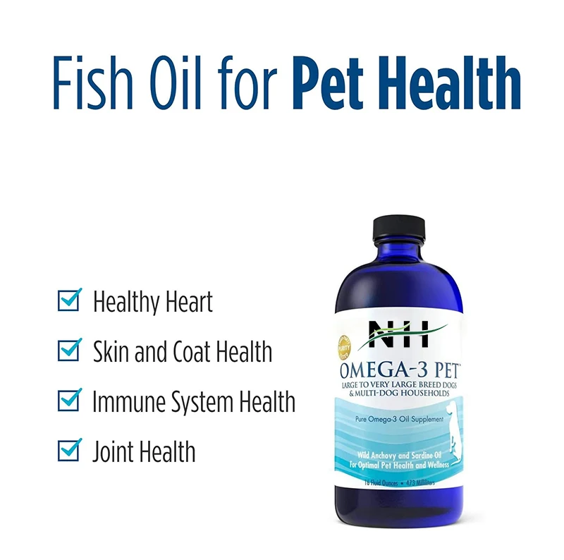 Pet Health Care Supplements Omega High-Potency Supplement with EPA and DHA for Brain and Heart Health
