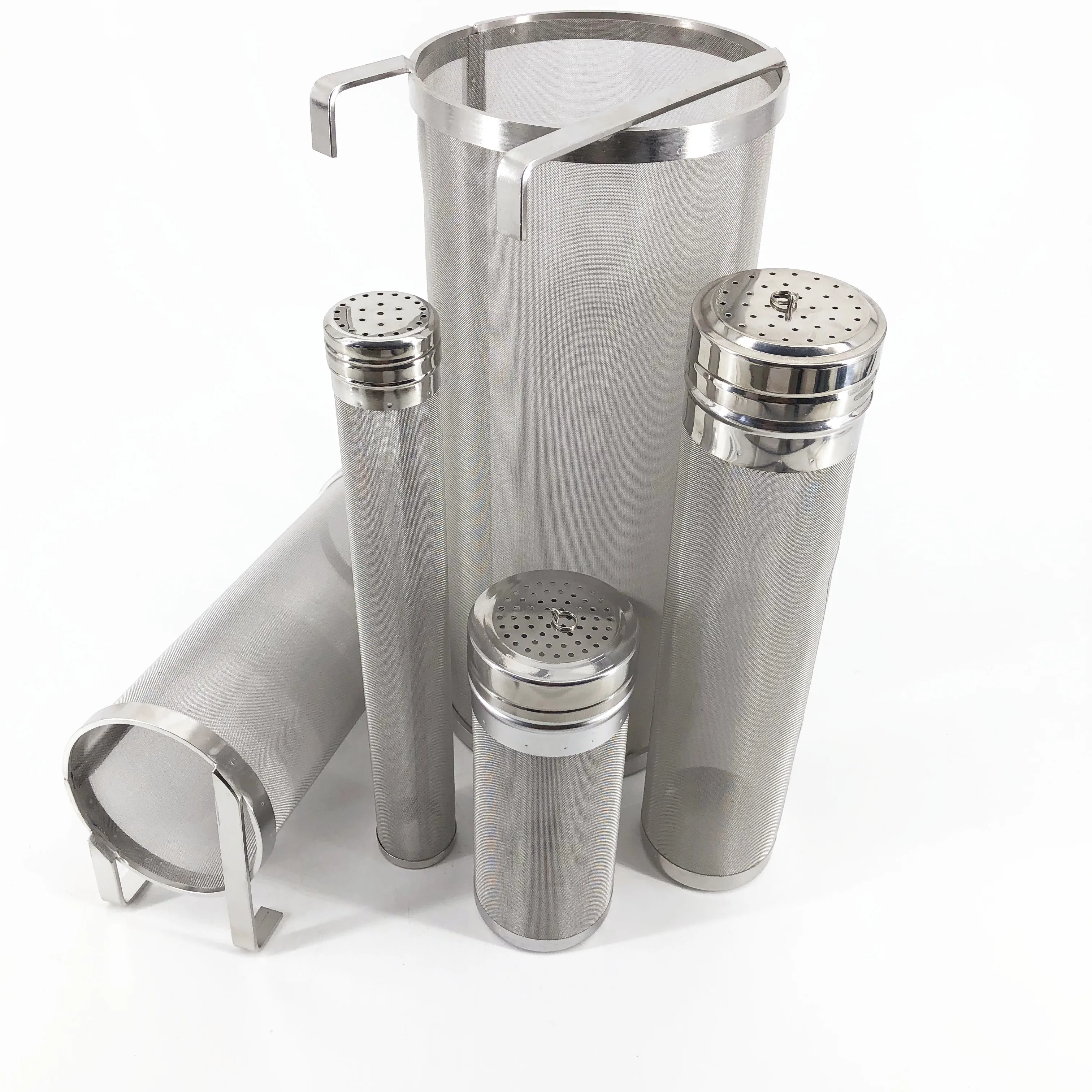 Customized Durable Stainless Steel 300 Micron Beer Brewing Basket Filter Tube