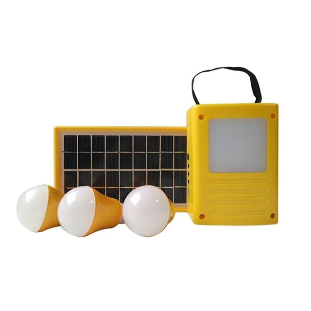 Mini Solar Generator With DC Led Bulbs 3W 7w 10w portable outdoor lighting system for Home Camping