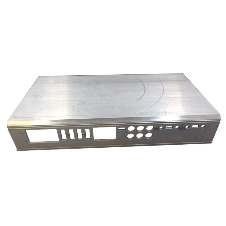 Customized sheet metal component machining aluminum extrusion metal enclosure Auto car power amplifier heat sink housing chassis