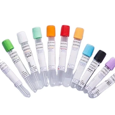 disposable vacuum blood collection tube sodium citrate EDTA tubes good quality plain tube