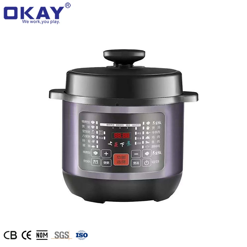 Электрическая скороварка из нержавеющей стали, 5 л, 6 л, 1000 Вт