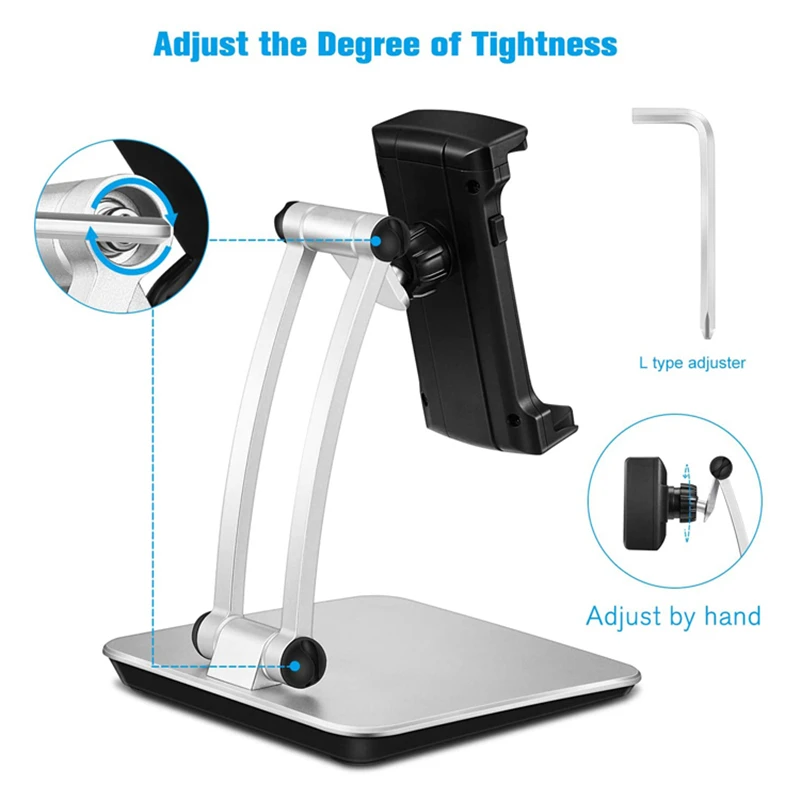 
For iPad Stand Aluminium Adjustable Cell Phone Stand Mobile Holder Tablet Stand Desktop Phone Holder for iPad 