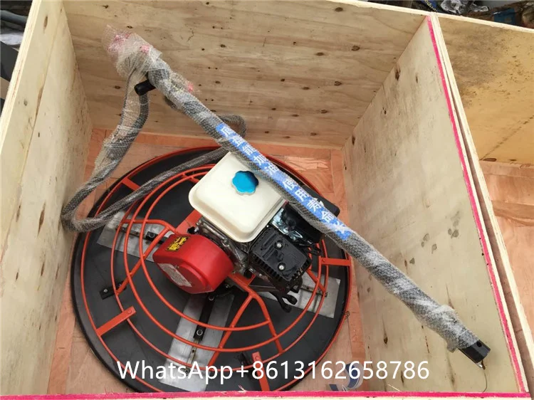 24 inch handheld cement concrete helicopter walk behind power trowel machine
