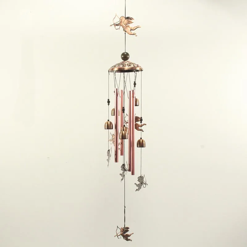Outdoor Deep Tone Wind Chimes Adjustable personalized Antique angel windchime home decor