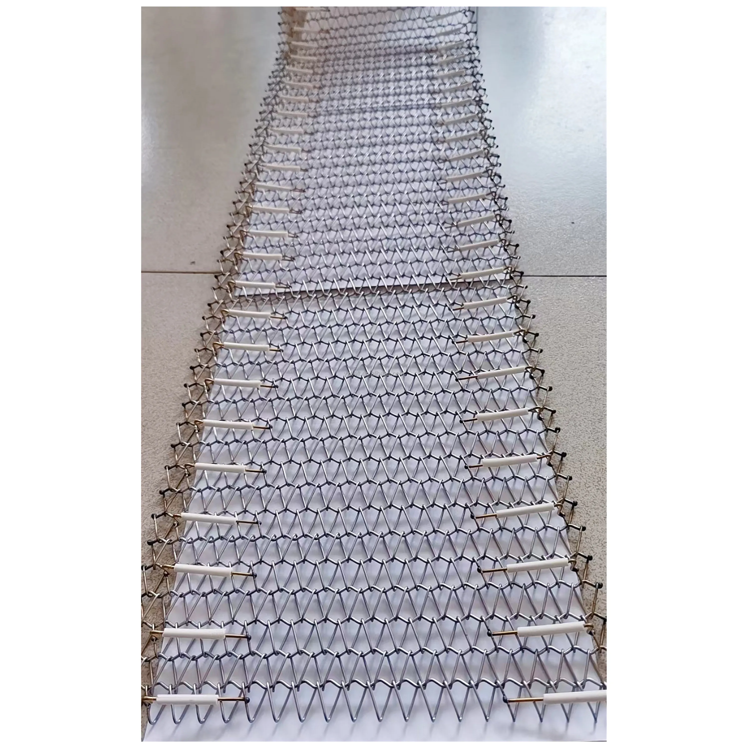 Nichrome TPS photovoltaic mesh belt for silicon wafer solar cell firing furnace phasix mesh