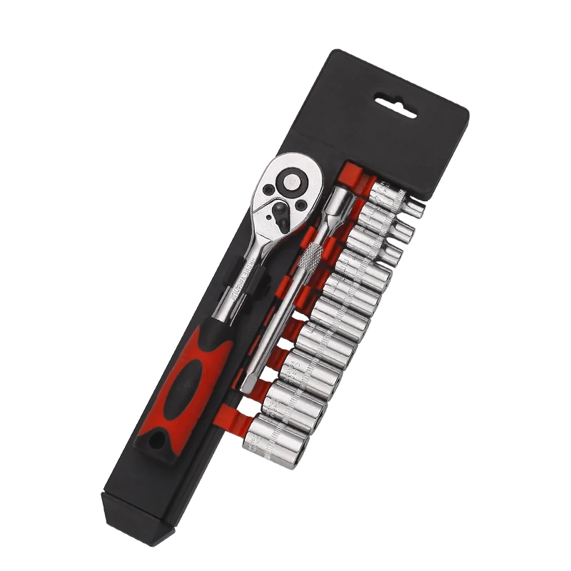 Srunv 1/2' 14 Pc Plastic row long hex ratchet wrench socket  universal joint  repair kit