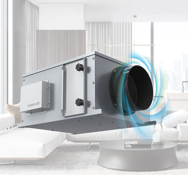 PM 2.5 99.2% efficient purification air purifier 260 volume smart home ceiling type clean fresh air ventilation system