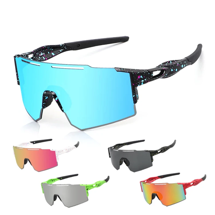 Sports Eyewear Custom logo Wholesale Frameless UV400 Protect Windproof Oversize