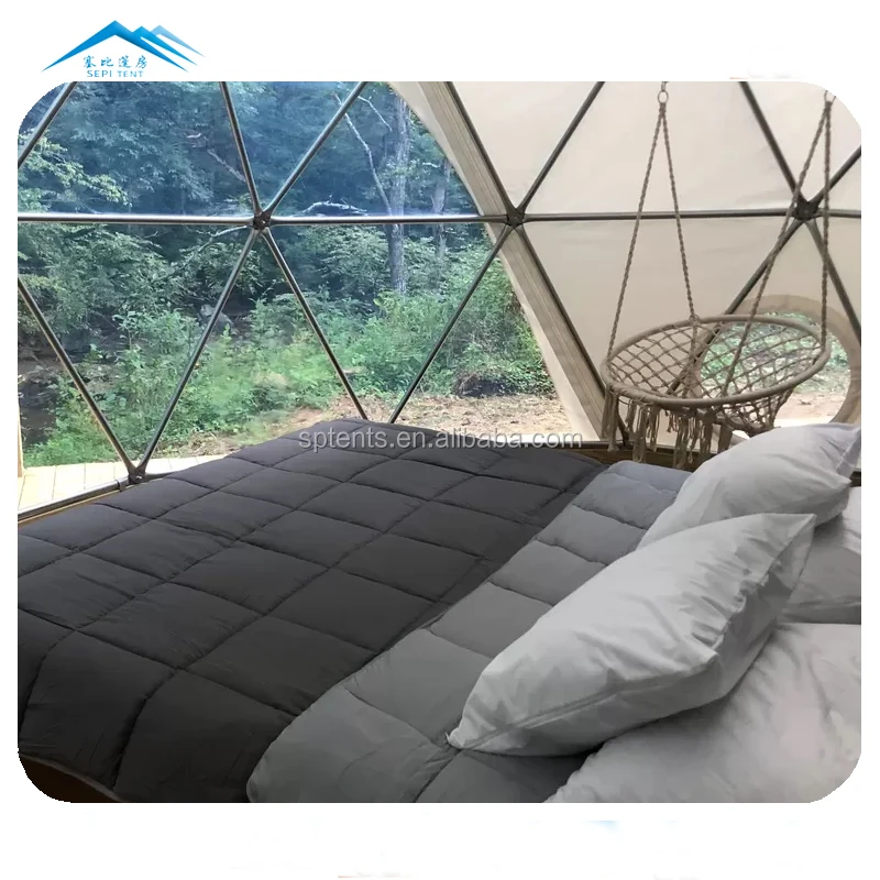 Factory supply garden igloo PVC geodesic dome for resort hotel tent