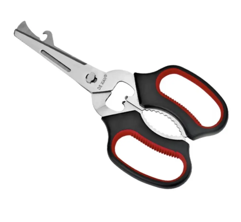 Stainless Steel Kitchen Scissors with Multi-blade Bottle Opener Fruit Paring