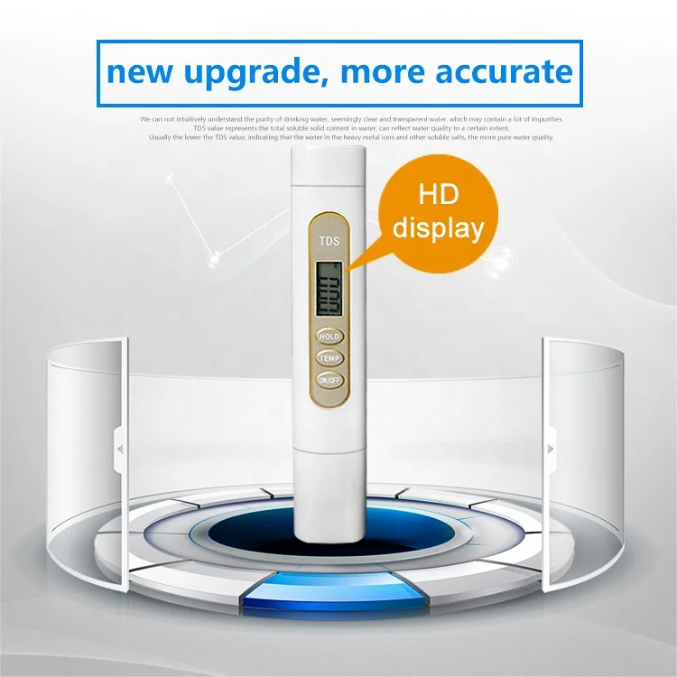 Factory Wholesale  Three-button Portable TDS Tester Pen High Precision Water Purity Meter