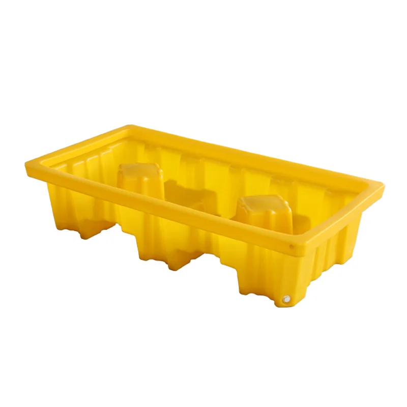 plastic Industrial spill pallet IBC Spill Containment Pallets 2 drum Circulation  large capacity spill pallet with Lid