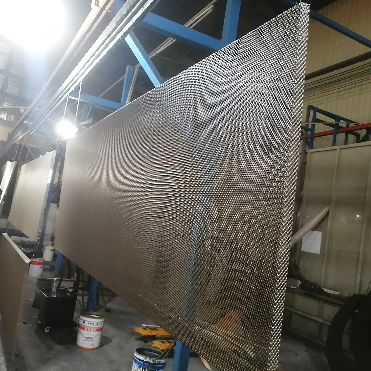 customized decorative curtain wall panel aluminum expanded metal panels for facade