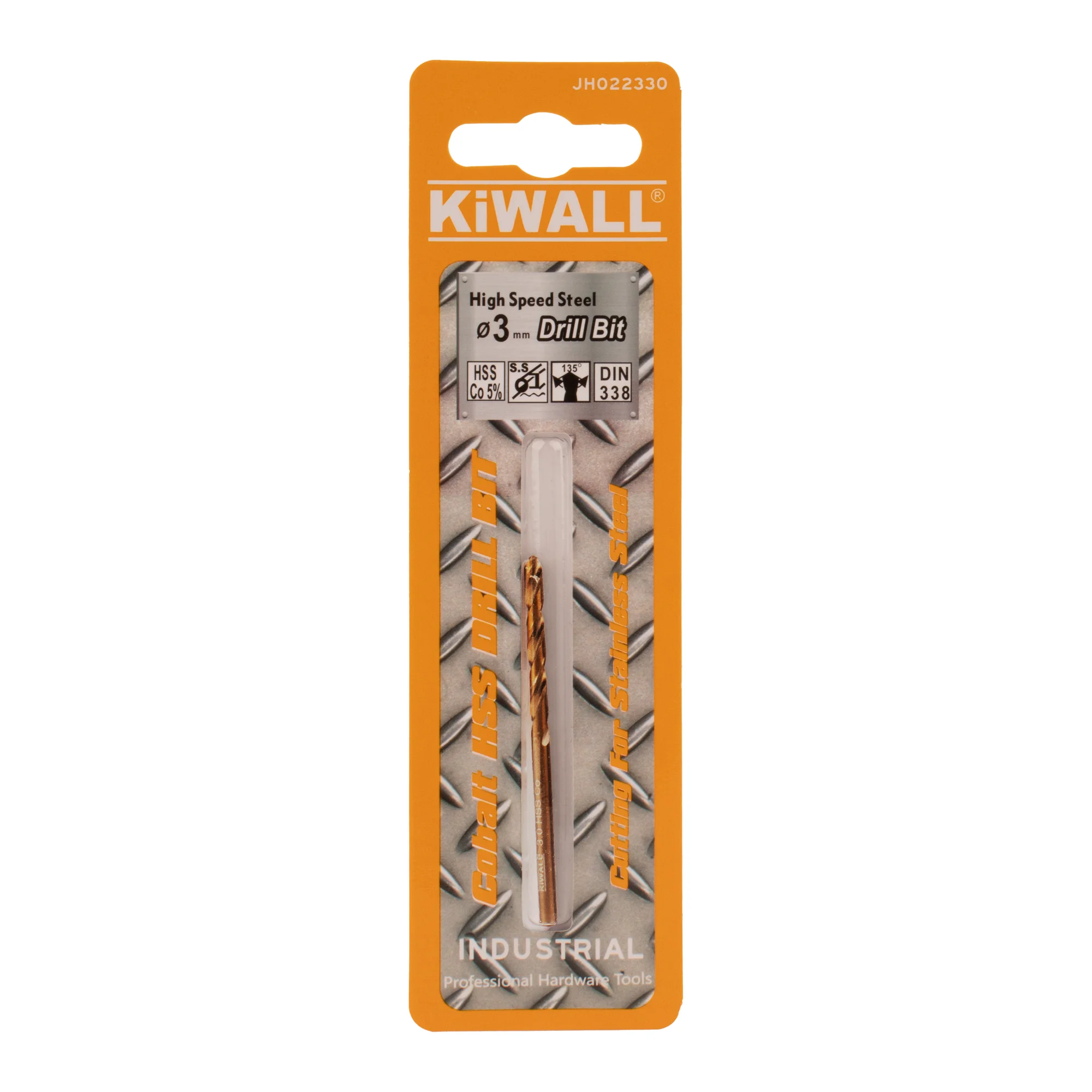 3MM Straight shank twist drill bits full ground Din 338 type  for metal stainless steel iron ODM