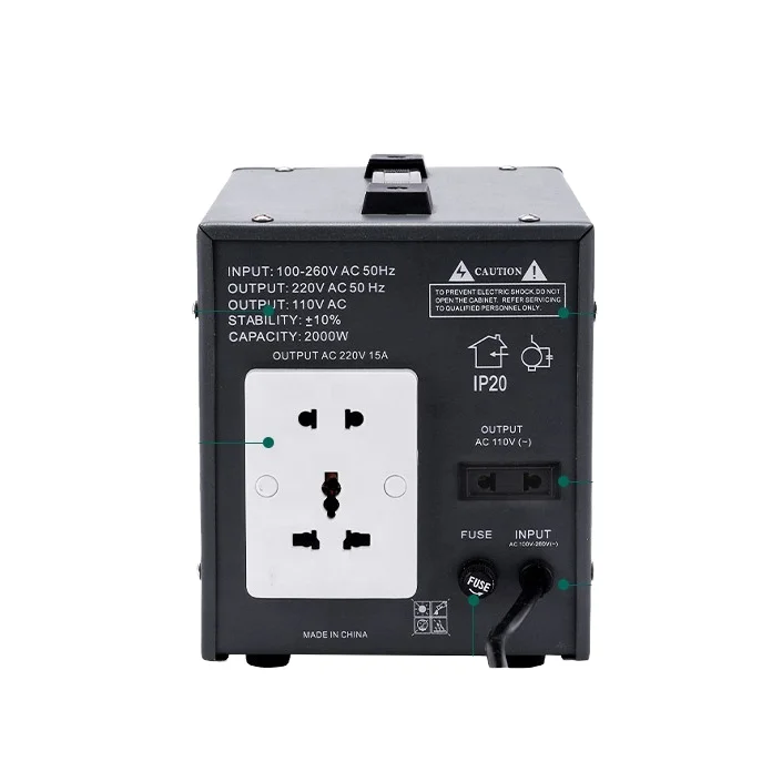 1 Phase Intelligent Power Supply AVR 2kVA 0kVA 220V Automatic Electric Voltage Stabilizer