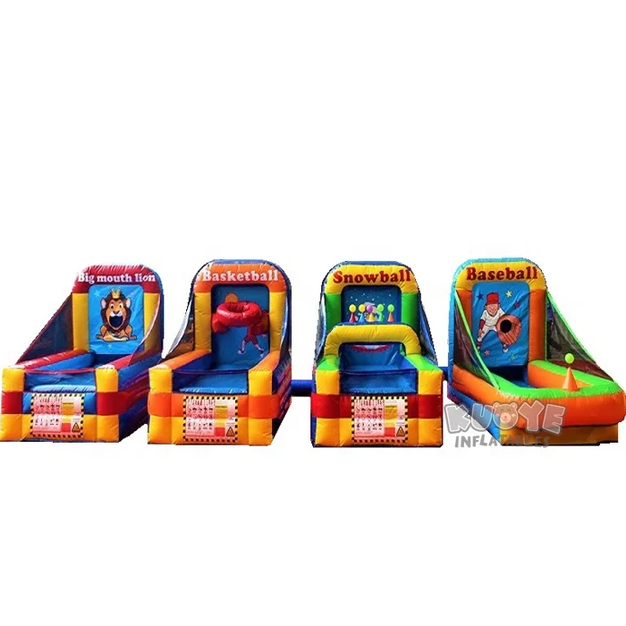 4 in1 Inflatables Carnival Games Clown Toss