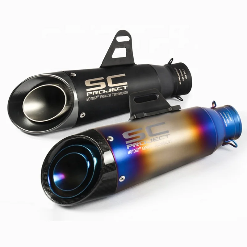 CQJB универсальный мотоцикл R6 ZX6R R1 R3 SC большой объем выхлопной трубы