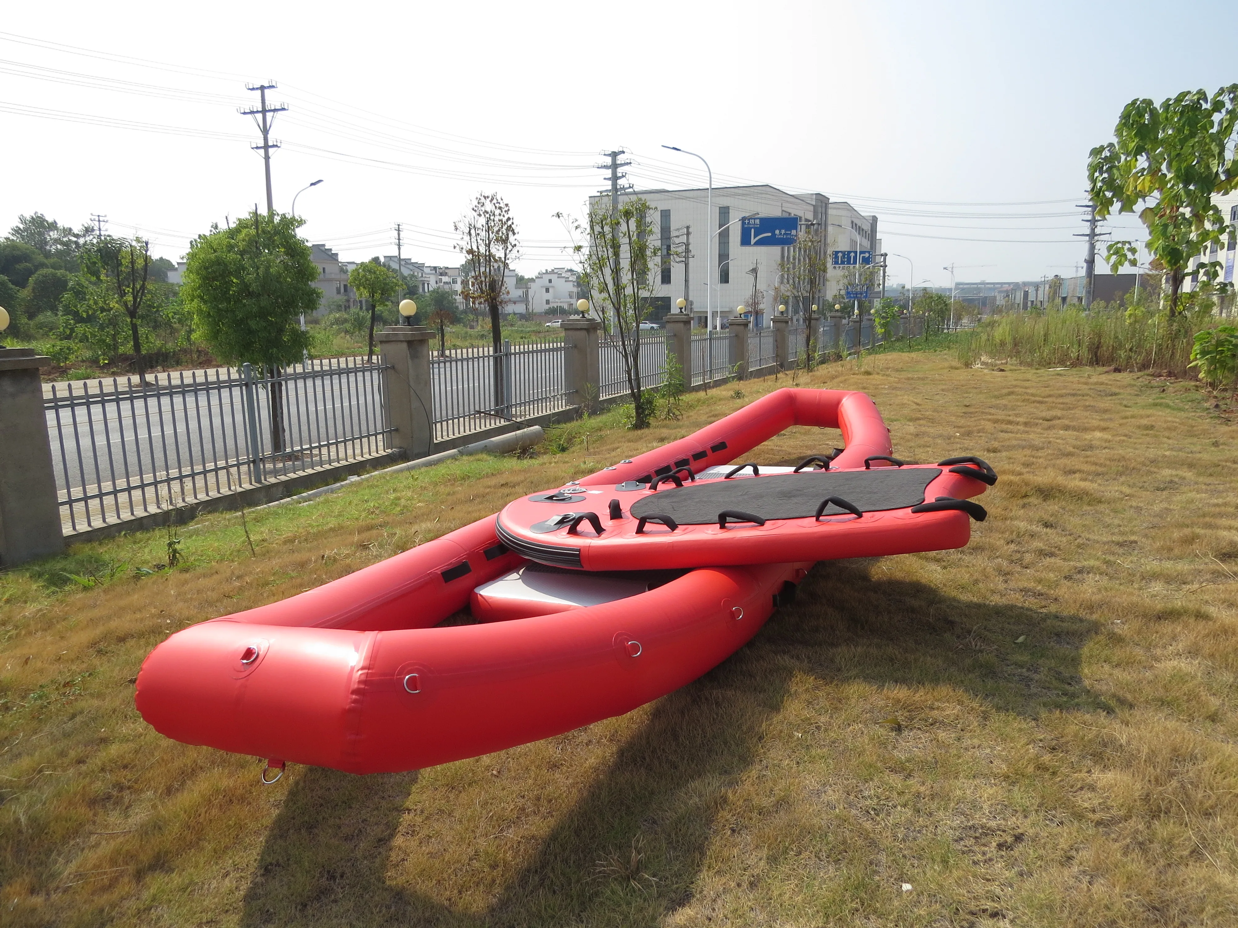 Inflatable Boat Whitewater PVC Hypalon Material Inflatable Drifting Boat Lifeboat Rescue Raft Boat