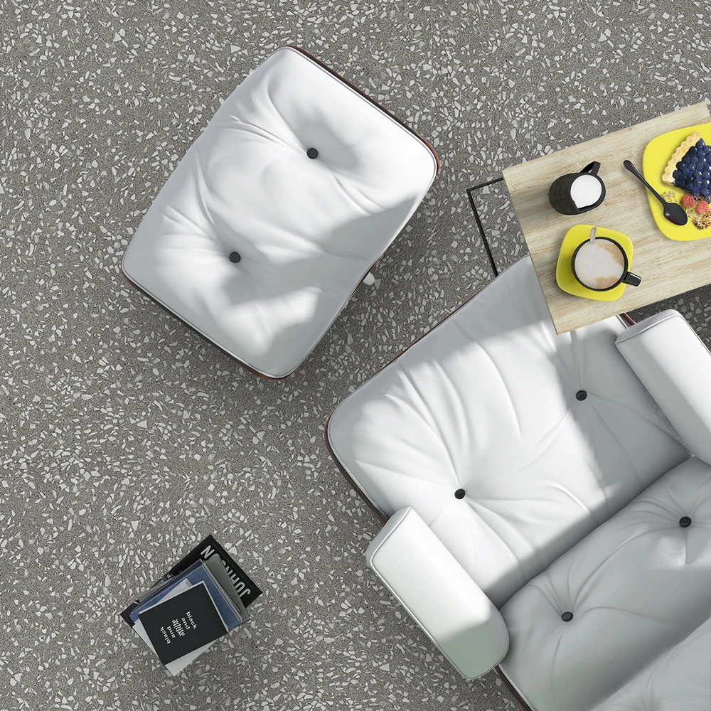 Artiles Factory outlet Square Terrazzo Pattern floor sticker covering Cheap Self-adhesive PVC flooring tiles for Home Decor