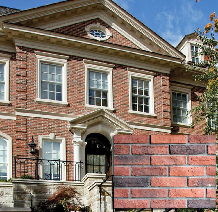 Interior Solid Surface Artificial Stone Wall Tiles Eco-Friendly Rustic Style Ceramic Brick Paneling for House and Hotel