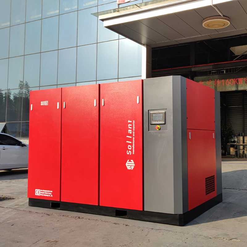 Sollant air screw compressor manufacturer best price low pressure air compressor vertical air compressor